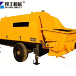 Concrete trailer pump for construction