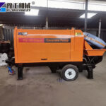 How Does A Concrete Pump Work? Concrete trailer pump for tunnels