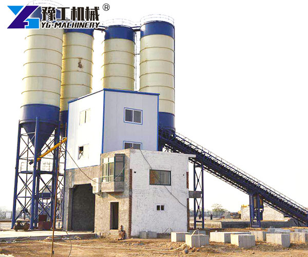 Accurate weighing concrete batching plant