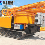 Crawler Concrete Boom Pump Mixer All-terrain crawler concrete boom pump