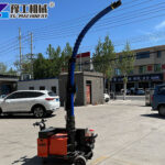 Cantilever column pouring concrete pump