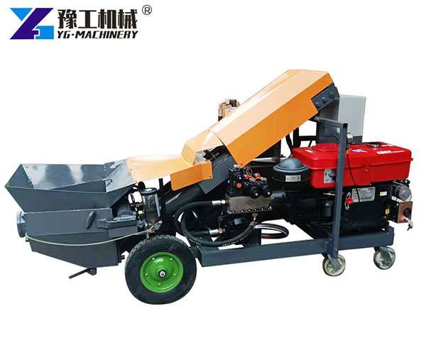 Compact mini concrete pumping machine