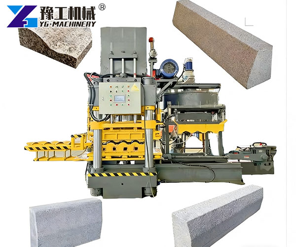 Concrete kerb making machine mold system