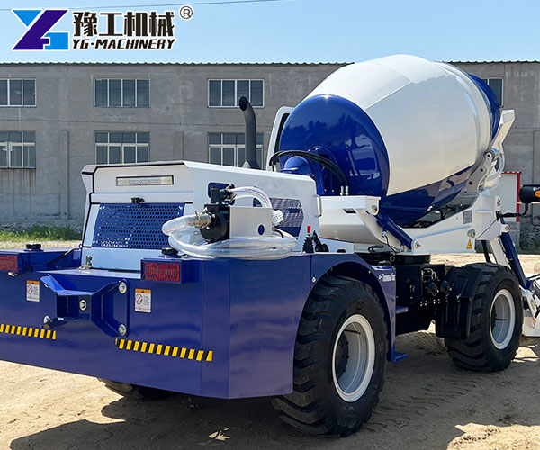 Concrete mixer truck for roads
