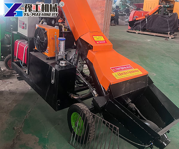 Concrete trailer pump for sale job site