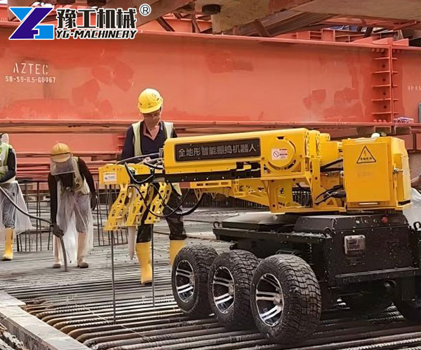 Consistent density concrete vibration robot