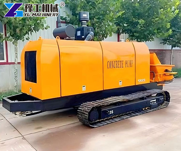crawler concrete pump for rough terrain