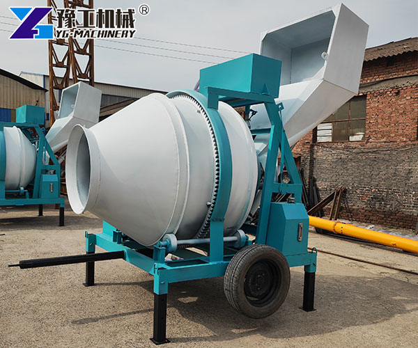 Drum concrete mixer finished concrete