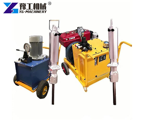 Electric and diesel rock splitter