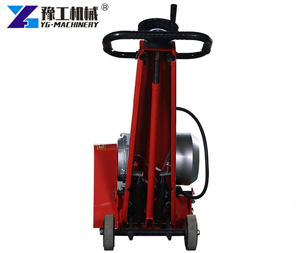 Electric concrete milling machine operation