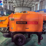 Energy-saving electric concrete pump