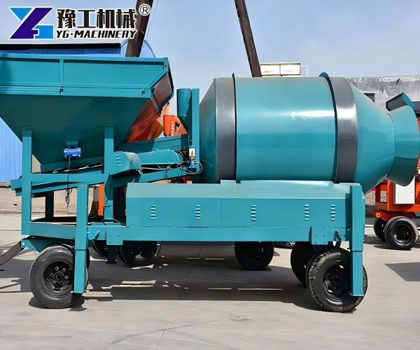 Export mobile concrete mixing plant