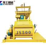 Forced concrete mixer equipment