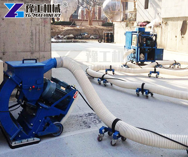 High-efficiency floor shot blaster