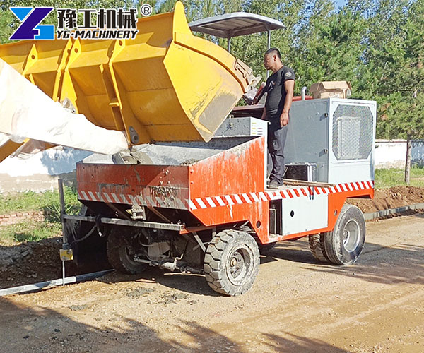 High-efficiency small curb machine