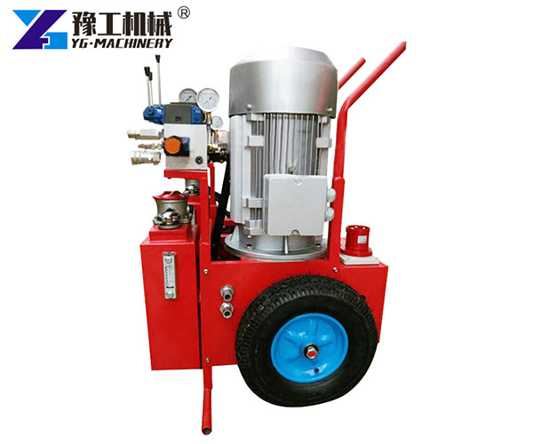 Hydraulic wire saw power station unit
