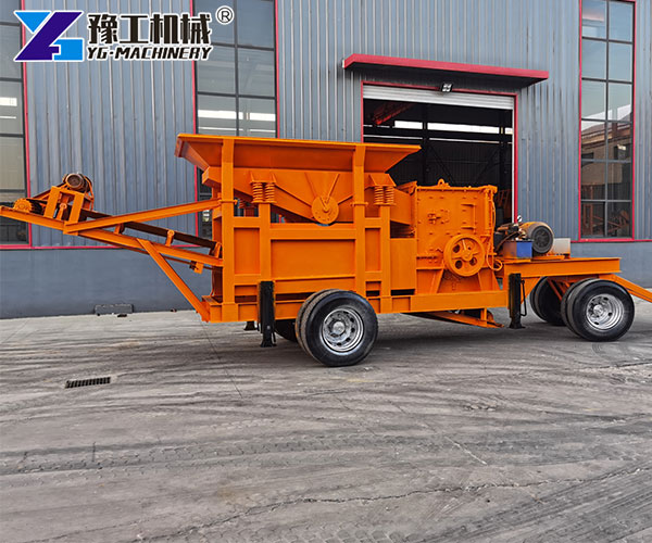 Industrial mobile stone crusher plant