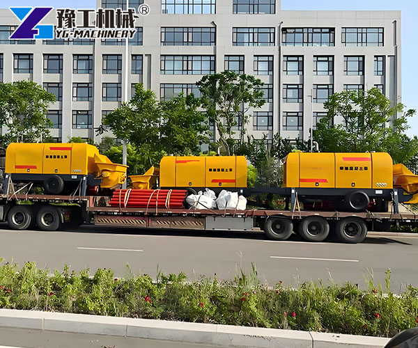 industrial stationary concrete pump unit