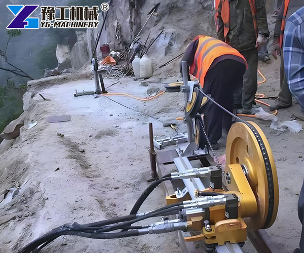 Marble quarry cutting diamond wire