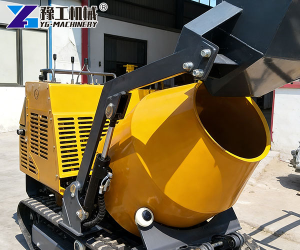Mini Concrete Mixer With Self-Loading Bucket