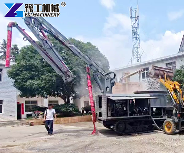 Multi-function concrete mixing and pumping machine