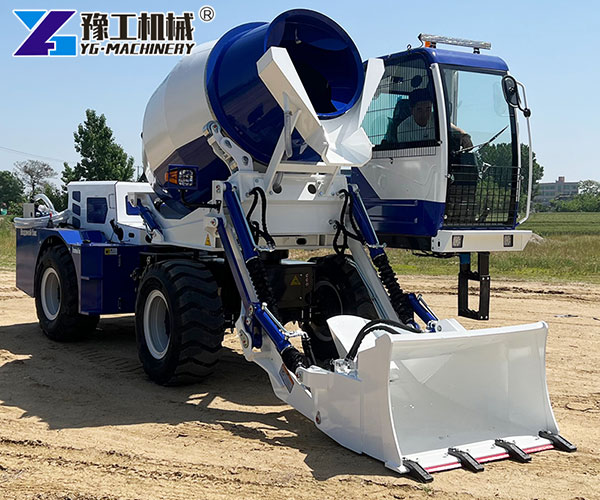 On-site concrete production truck