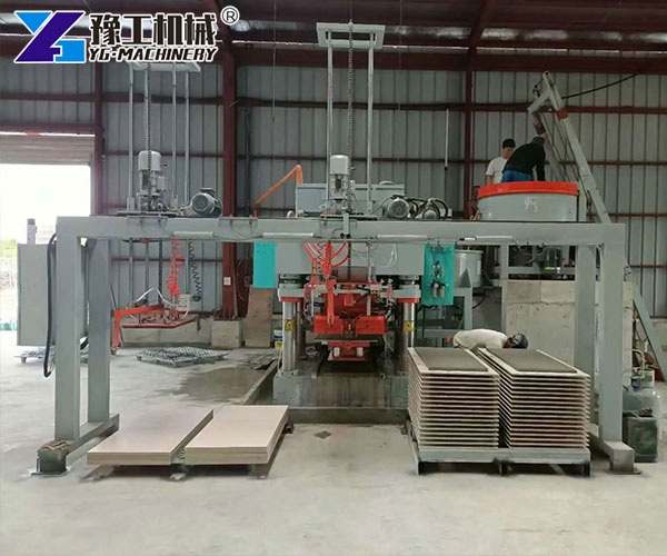 Permanent concrete formwork panel manufacturing machine