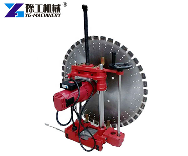 Rail-mounted hydraulic wall saw