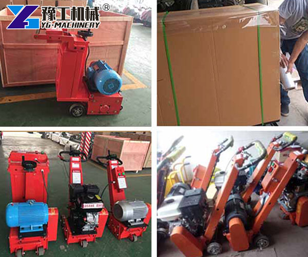 Small concrete milling machine transport