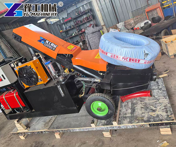 Small concrete pump for housing slab