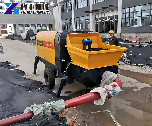 stationary pump for construction work