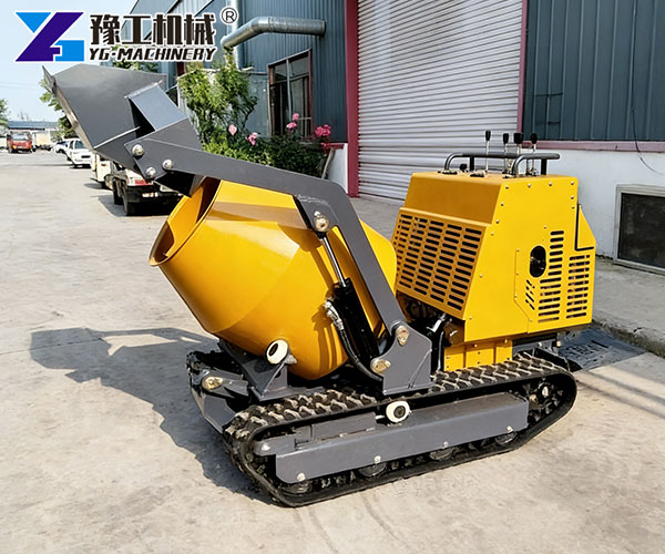 Tracked Mini Self-Loading Concrete Mixer