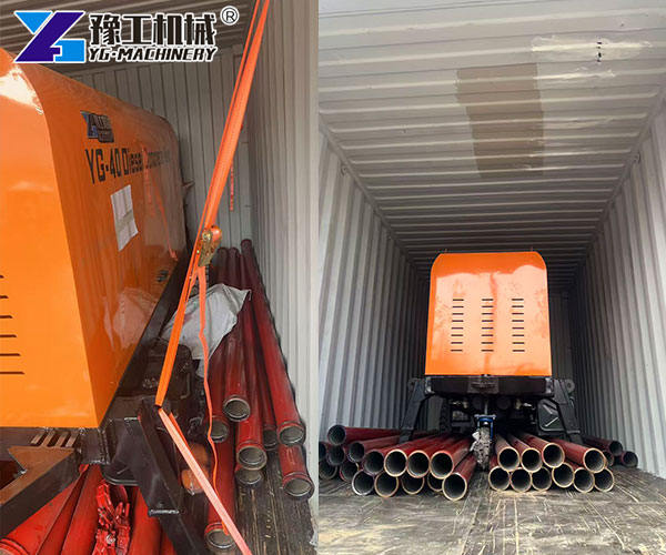 YG Export concrete pump trailer manufacturer