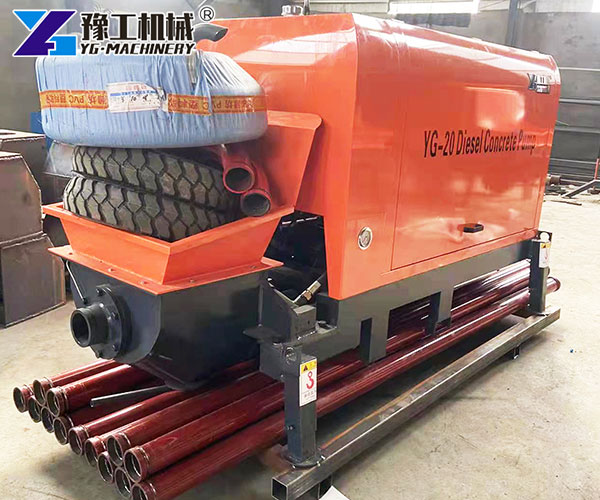 YG20 diesel concrete trailer pump