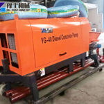 YG40 diesel concrete trailer pump