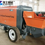 YG50 diesel concrete trailer pump