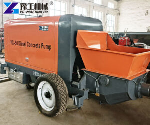 YG50 diesel concrete trailer pump