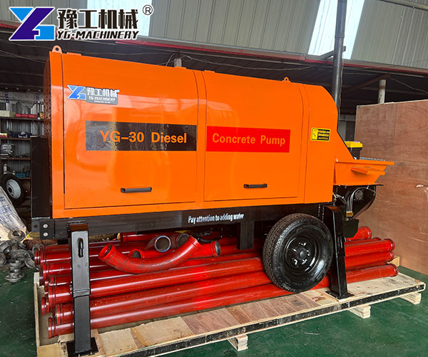 CE-certified mobile concrete pump