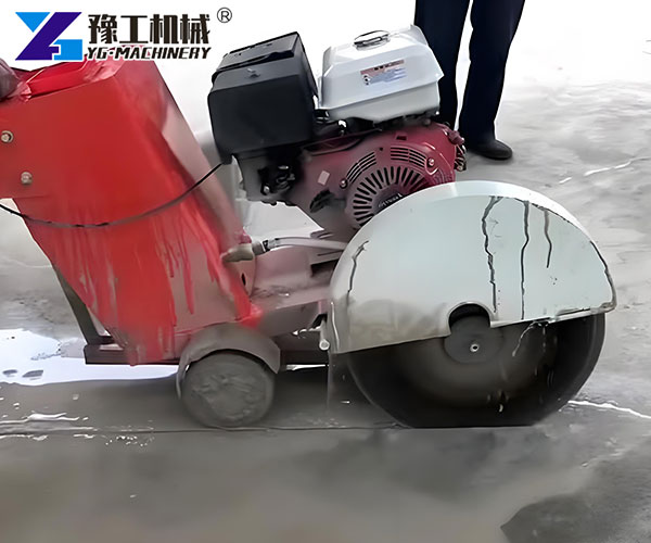 Concrete pavement cutting equipment