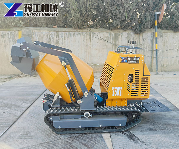 Crawler-type mini concrete mixer machine