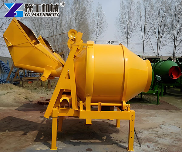 diesel cement mixer for a construction project