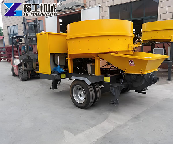 integrated concrete mixing pump system