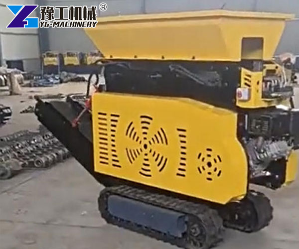 mini crawler crusher moving tracks