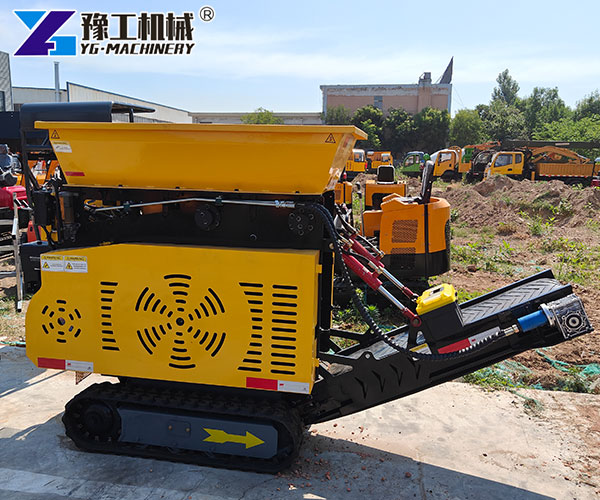 mini stone crusher machine onsite