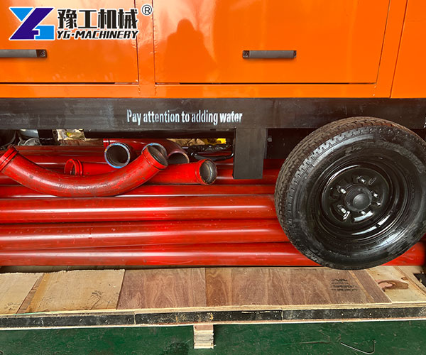 Mobile concrete pump delivery to Spain
