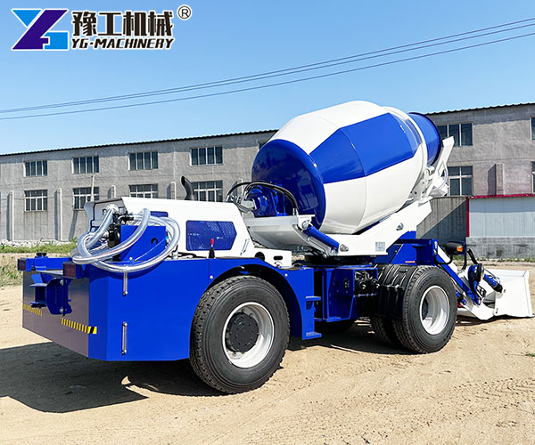 Road Project Using Self-Loading Concrete Mixer