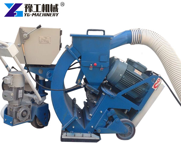 road shot blasting machine on site