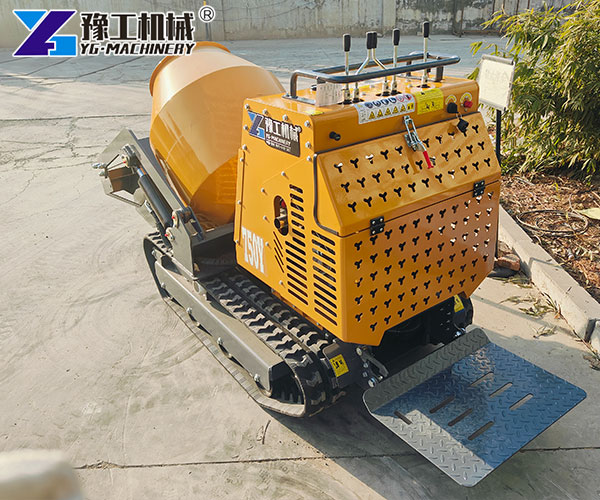 Self-loading concrete mixer mixing drum