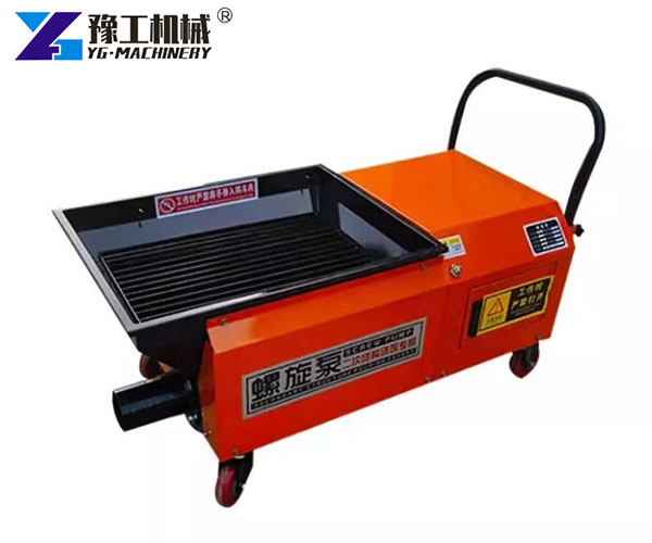 Small concrete pump for narrow spaces