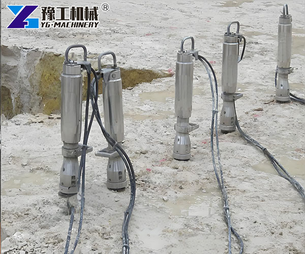 rock splitter machine multi gun configuration